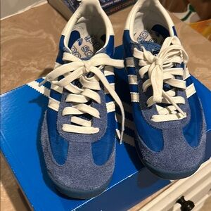 Adidas Blue and White Women's Sneakers